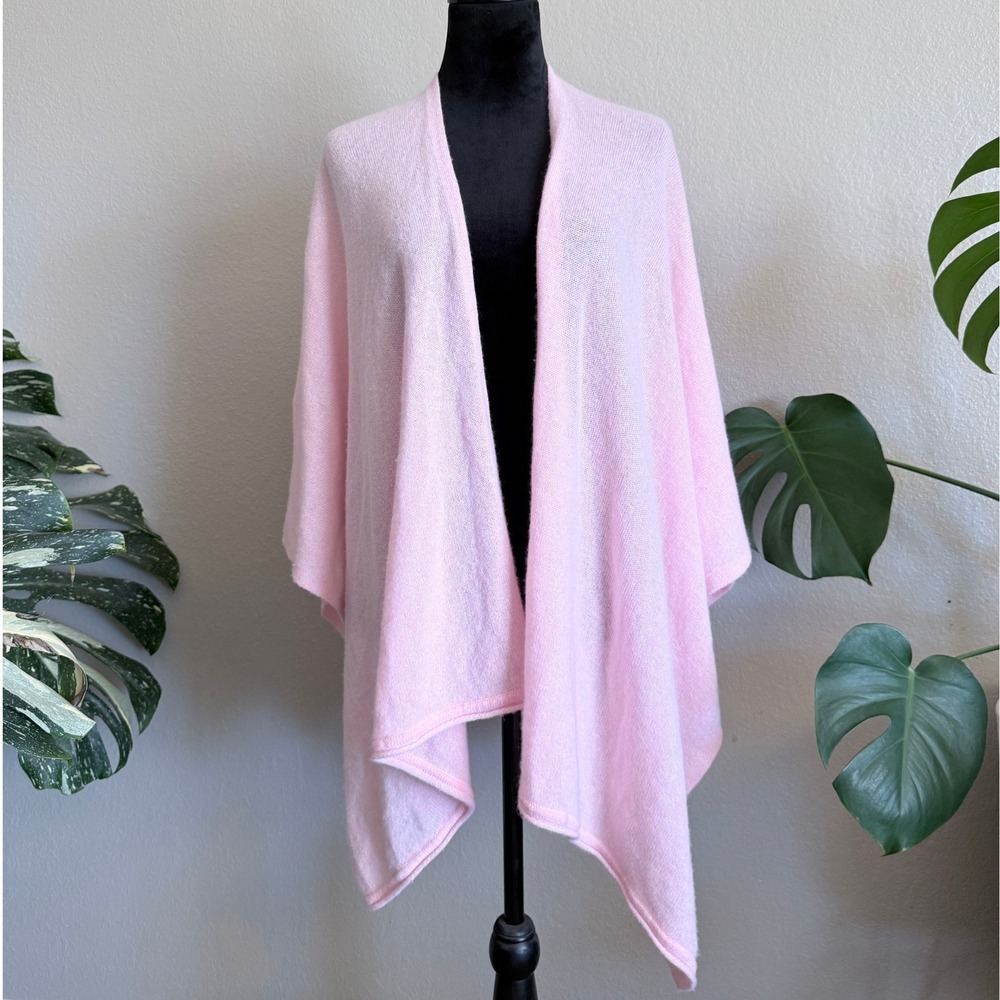 Lilly Pulitzer Pink 100% Cashmere Wrap Shawl Cardigan One Size RN88189
